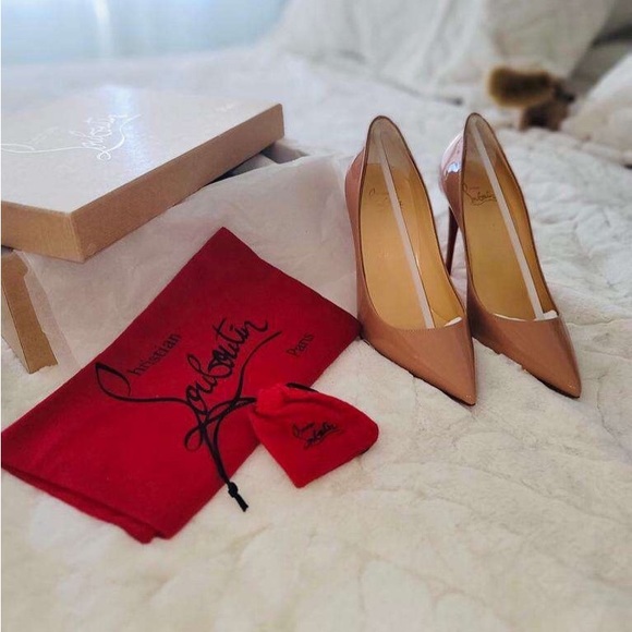 Black & Nude Christian Louboutin Heels - Picture 6 of 9